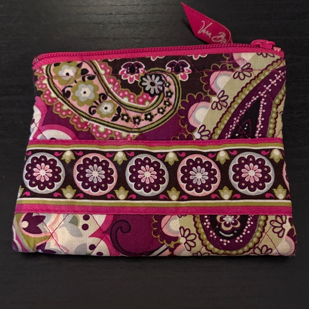 Vera Bradley Very Berry Paisley Coin Purse